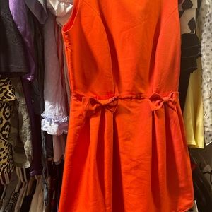 Orange babydoll dress